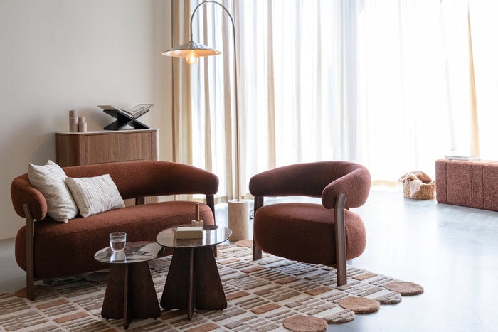 Robyn lounge chairs in a warm living room