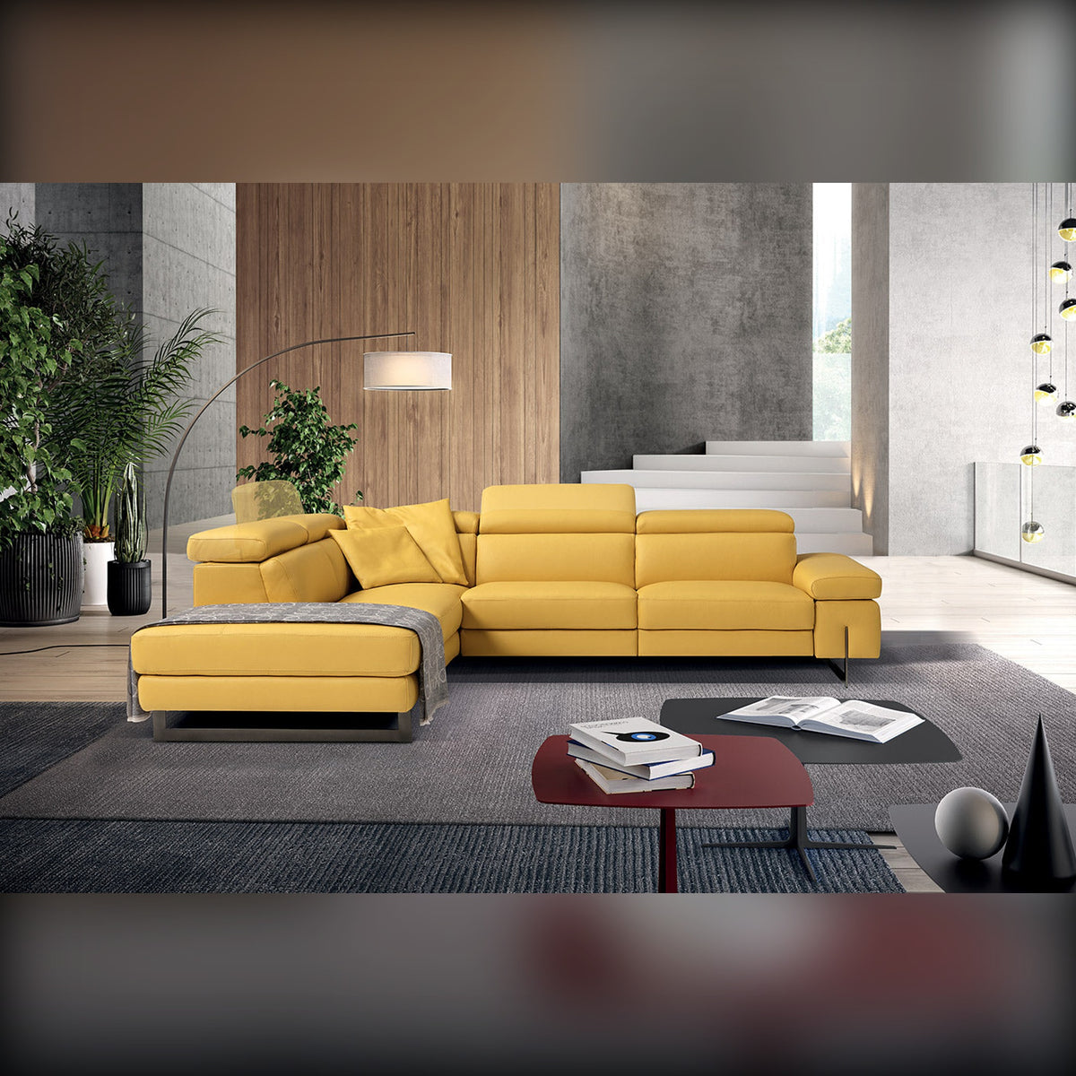 Candice Domestica – Lifestyle – Yellow Corner Sofa in a Living Room