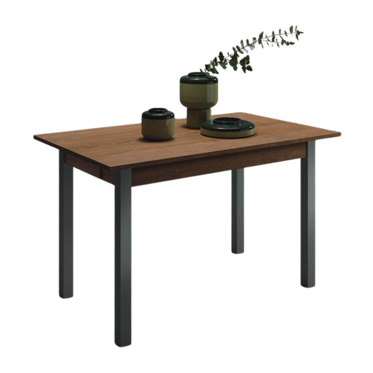 Extendable Dining Table Modo – Front View on White