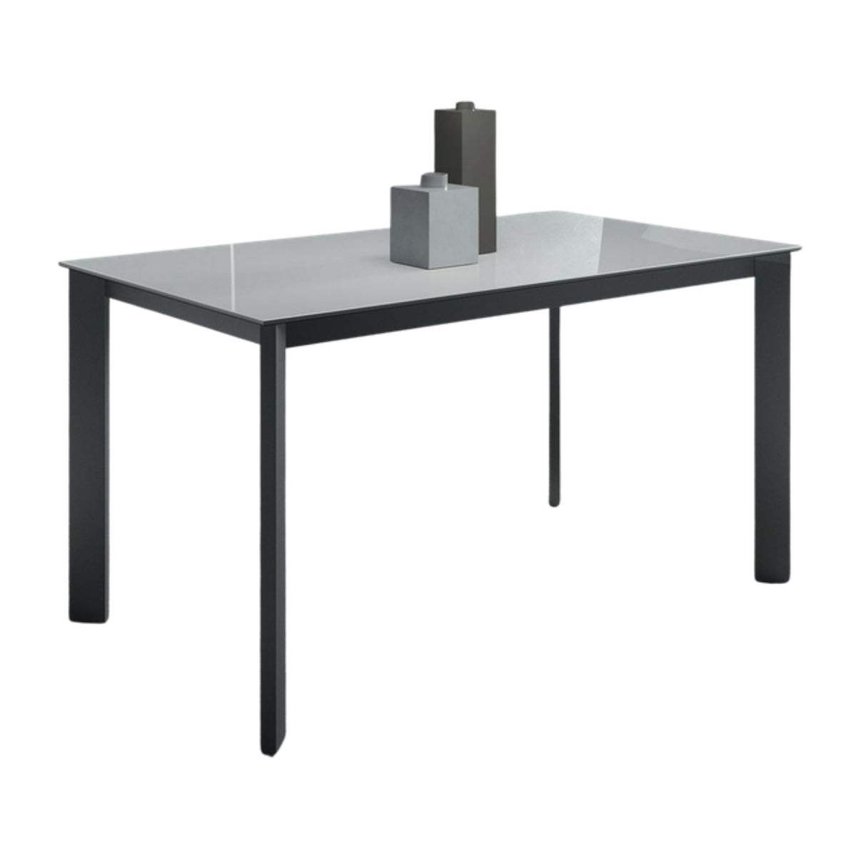 Extendable Dining Table Evo – Front View on White
