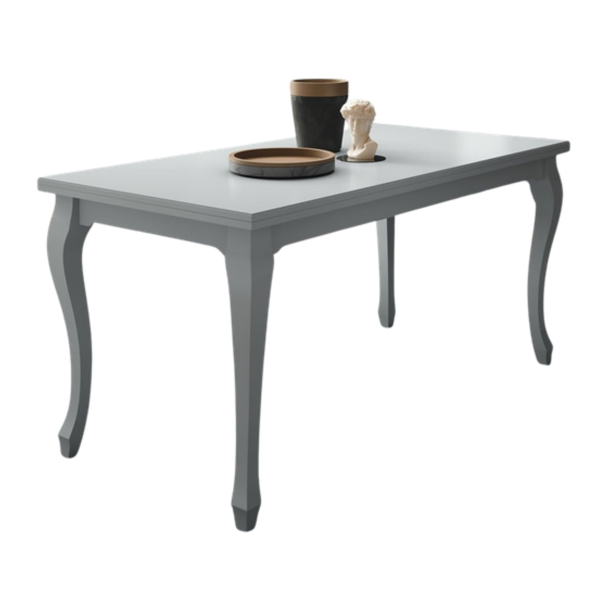 Extendable Dining Table Icaro – Front View on White