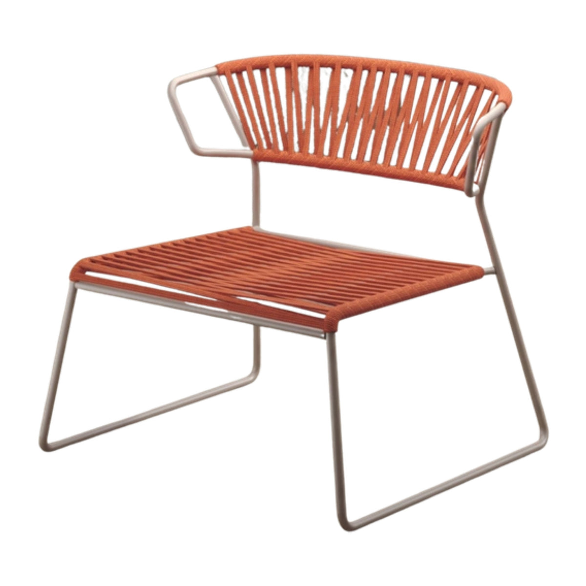 Lounge Chair Acquamarina – Front View on White