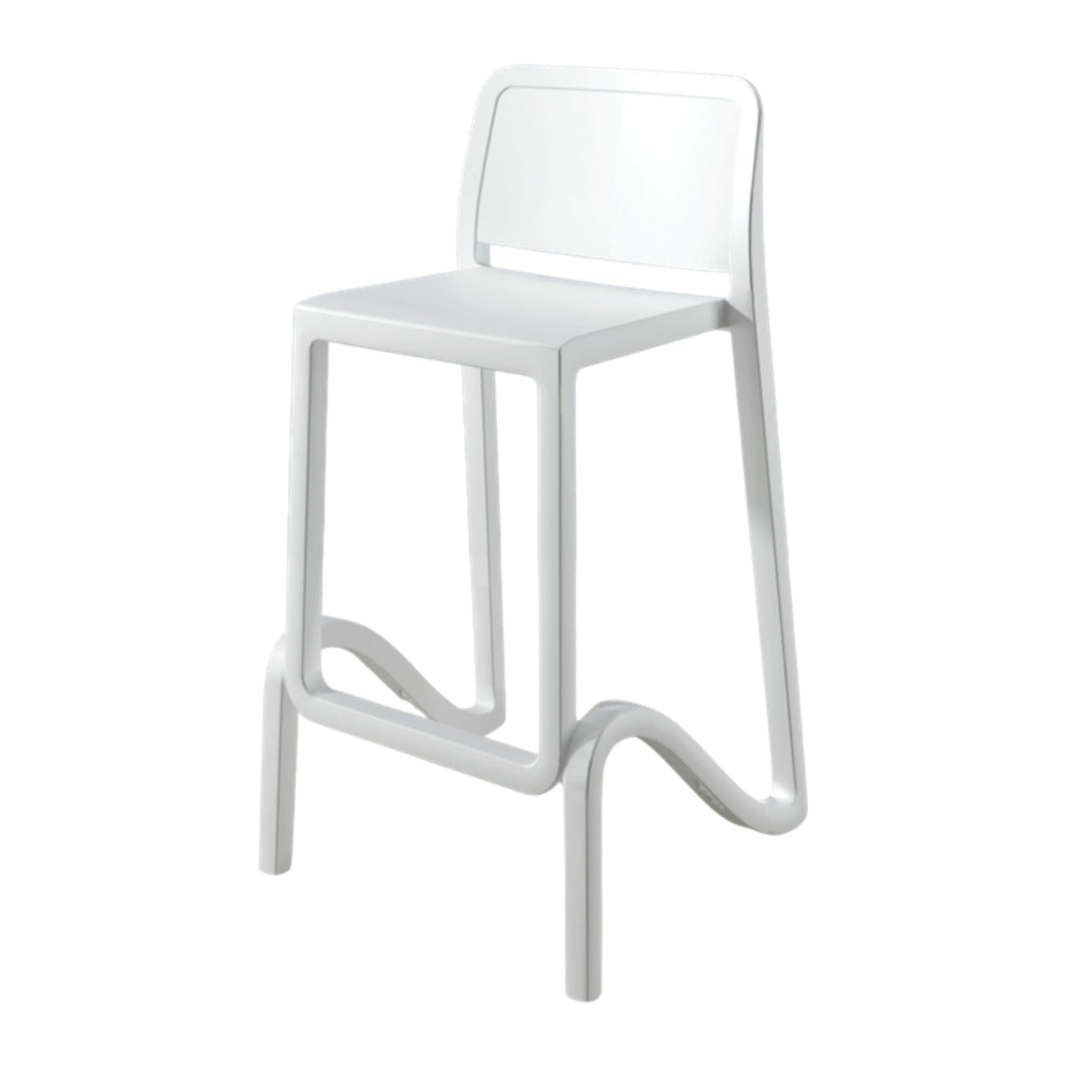 Counter Stool Mezzavalle – Front View on White
