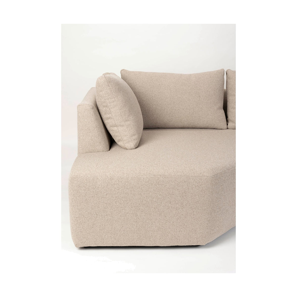 Sofa Prosper Right Cappuccino Domestica – End Seat and Back Cushion Close-up