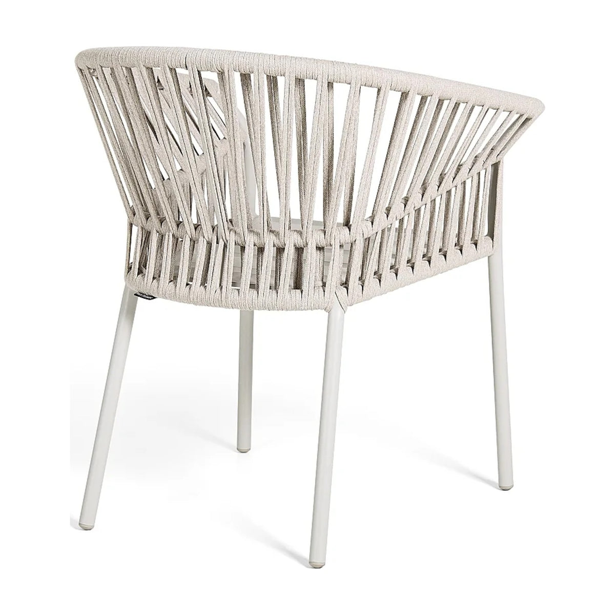 Tofino Alu Armchair Domestica – Back Three Quarter View on White