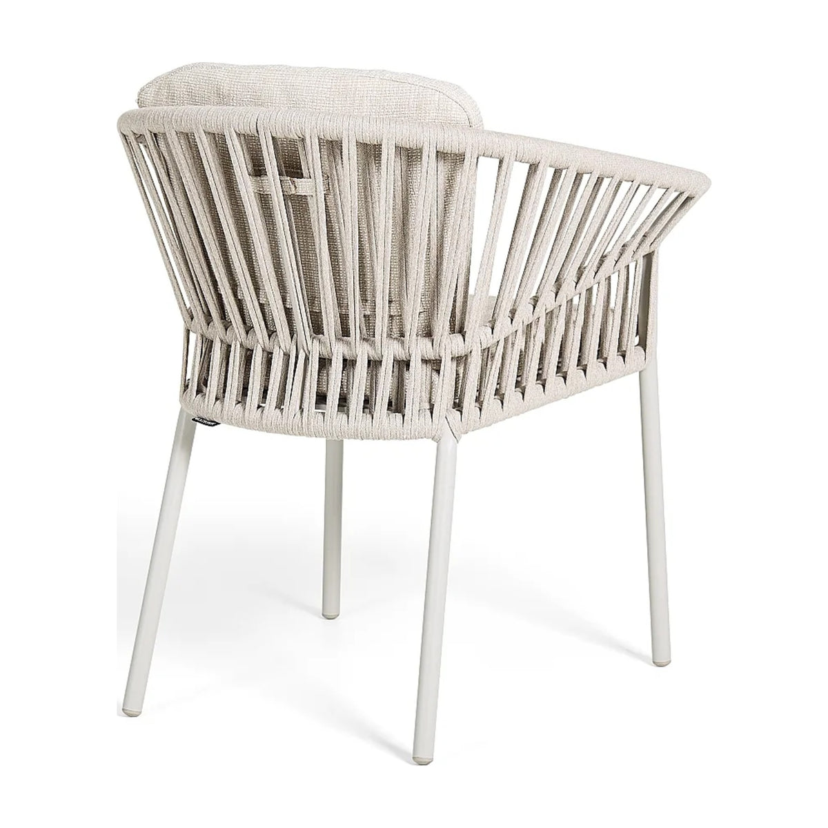 Tofino Alu Armchair Domestica – With Seat and Back Cushions, Back Three Quarter View