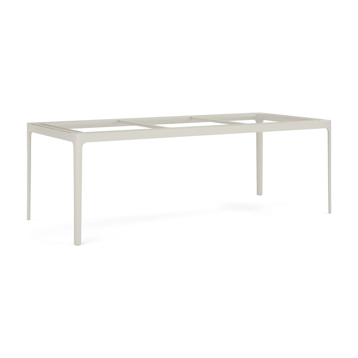 Dining Table Ducast Top and Frame Domestica – Frame Without Top, Three Quarter View on White