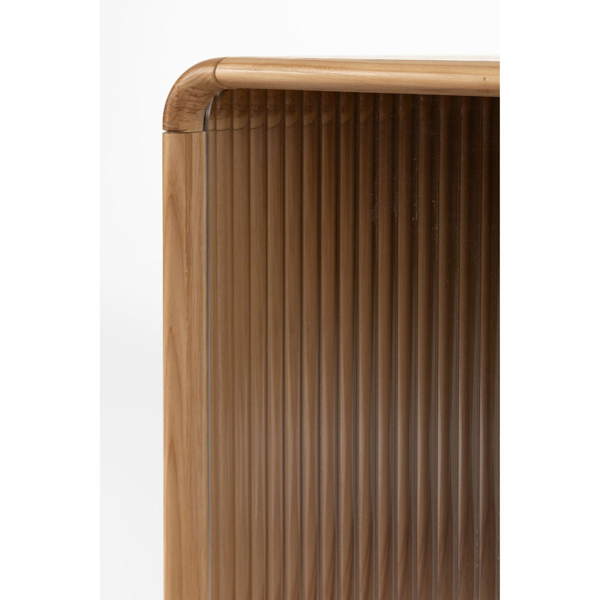Side Table Rise Natural Domestica – Ribbed Door Corner Close-up