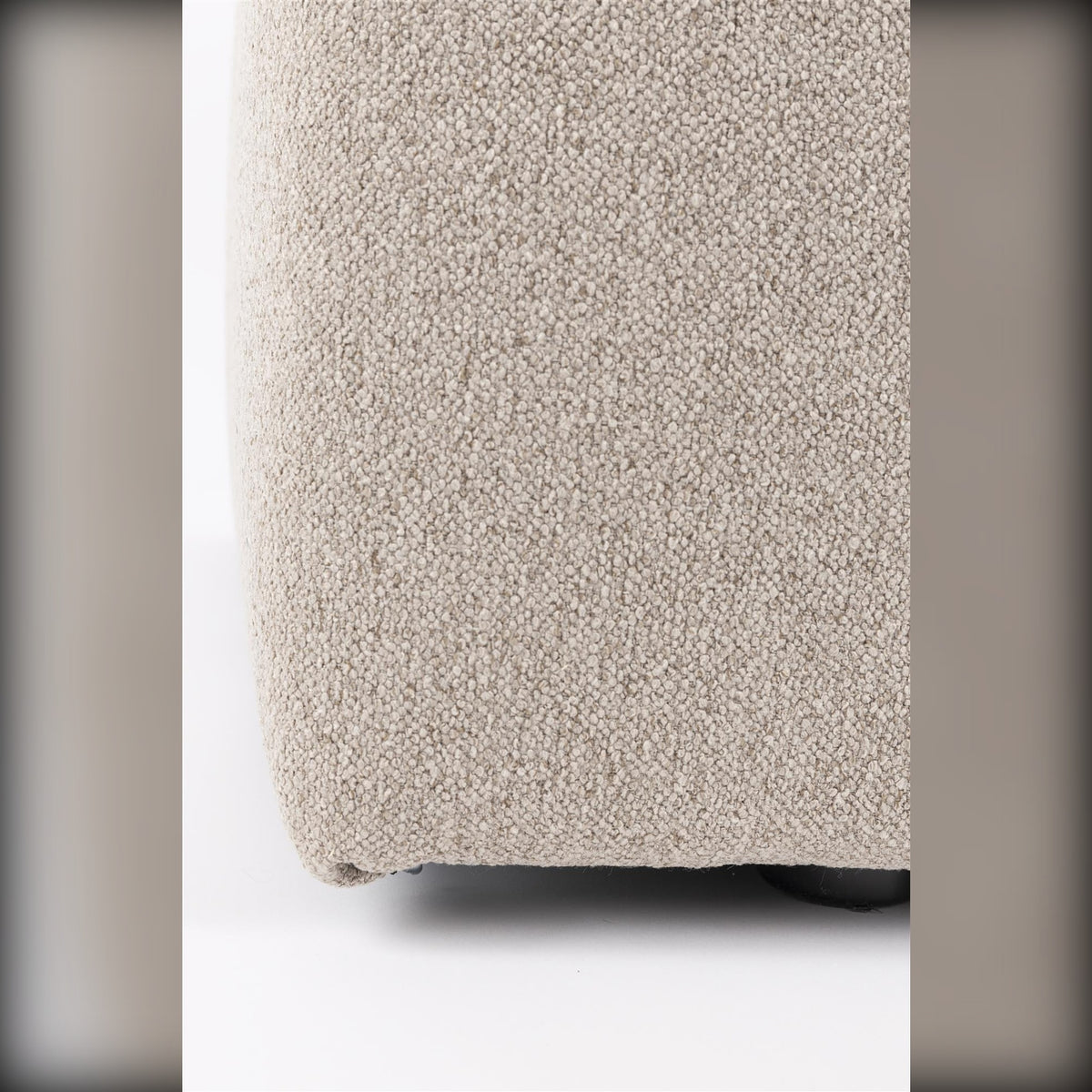 Sofa Element Prosper Seat Right Cappuccino Domestica – Side Edge Close-up