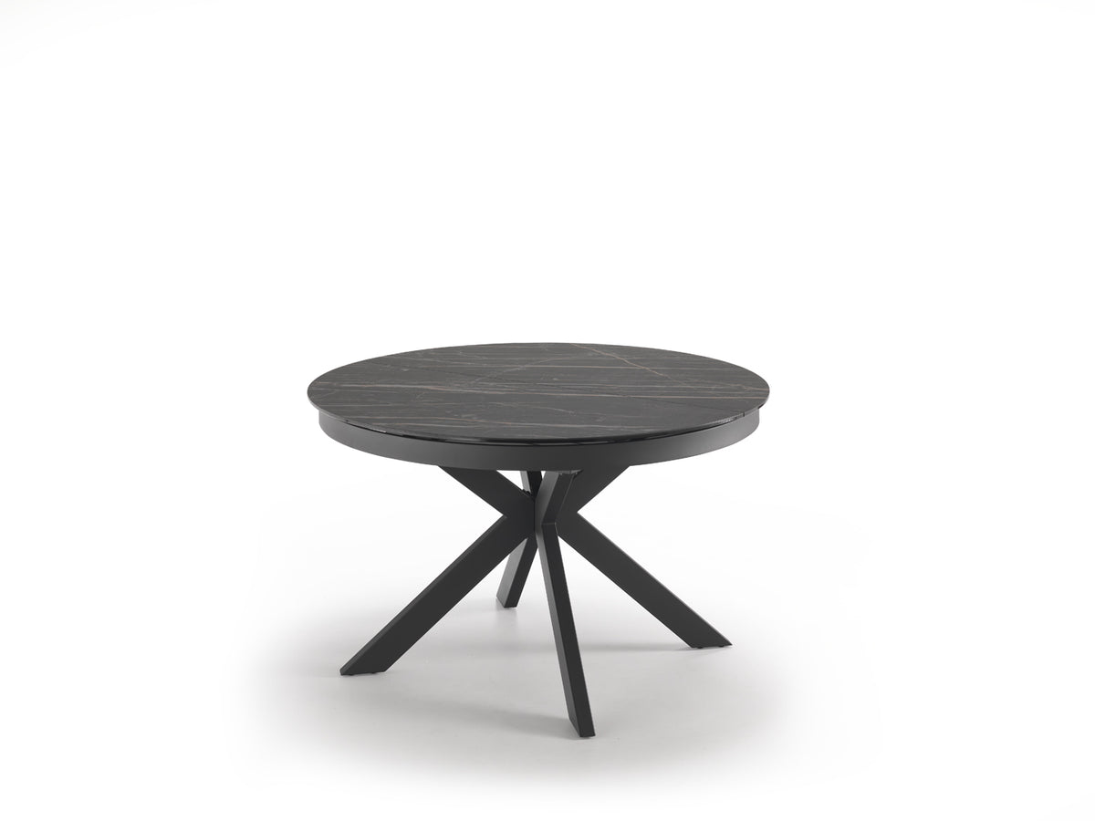 Extendable Dining Table Moon 120-160 cm Domestica – Product View on White
