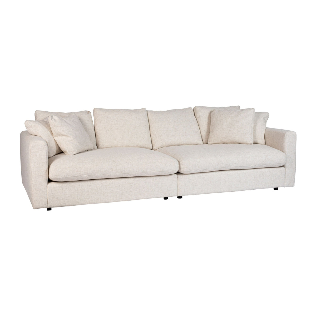 Sofa Element Sense Left Domestica – Complete Sense Sofa, Three Quarter View on White