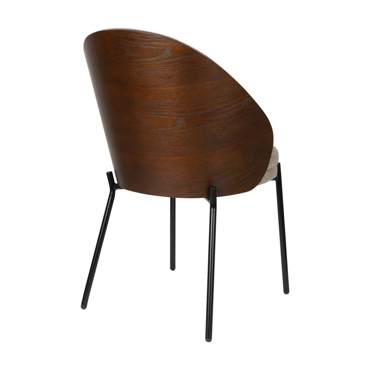 Dining Chair Rodin Beige Domestica – Back Three Quarter View on White
