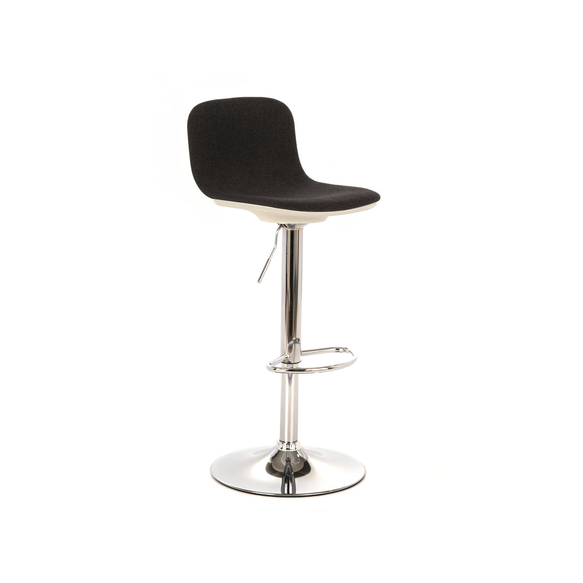 Adjustable Bar Stool Jimmy Dark Grey Domestica – Product View on White