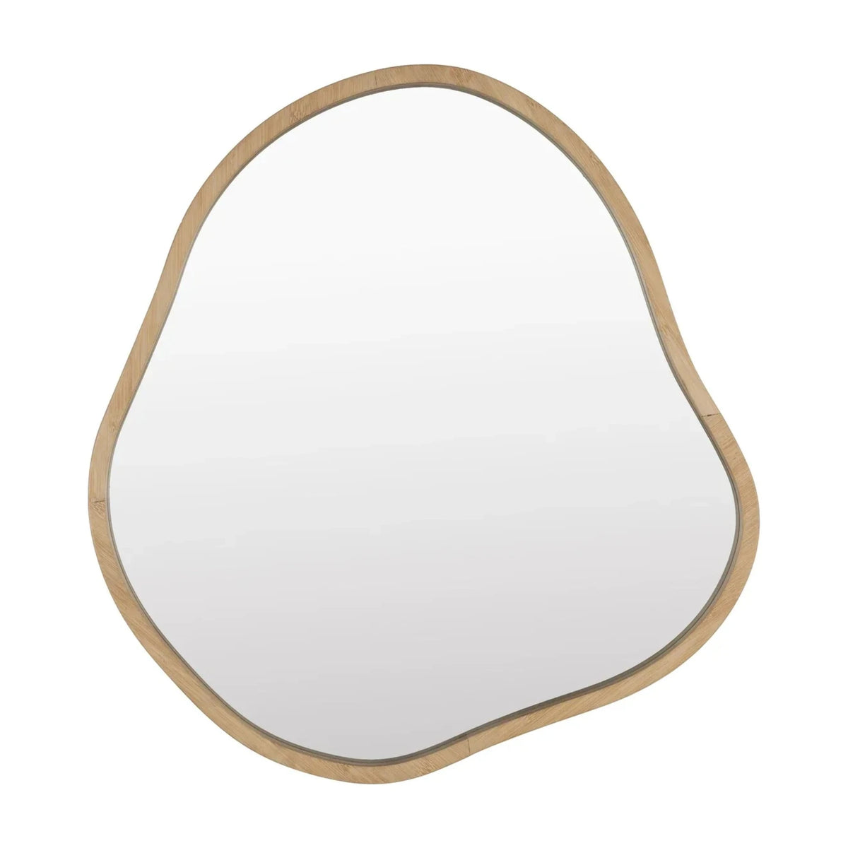 Mirror Zem Natural Bamboo Domestica – Front View on White
