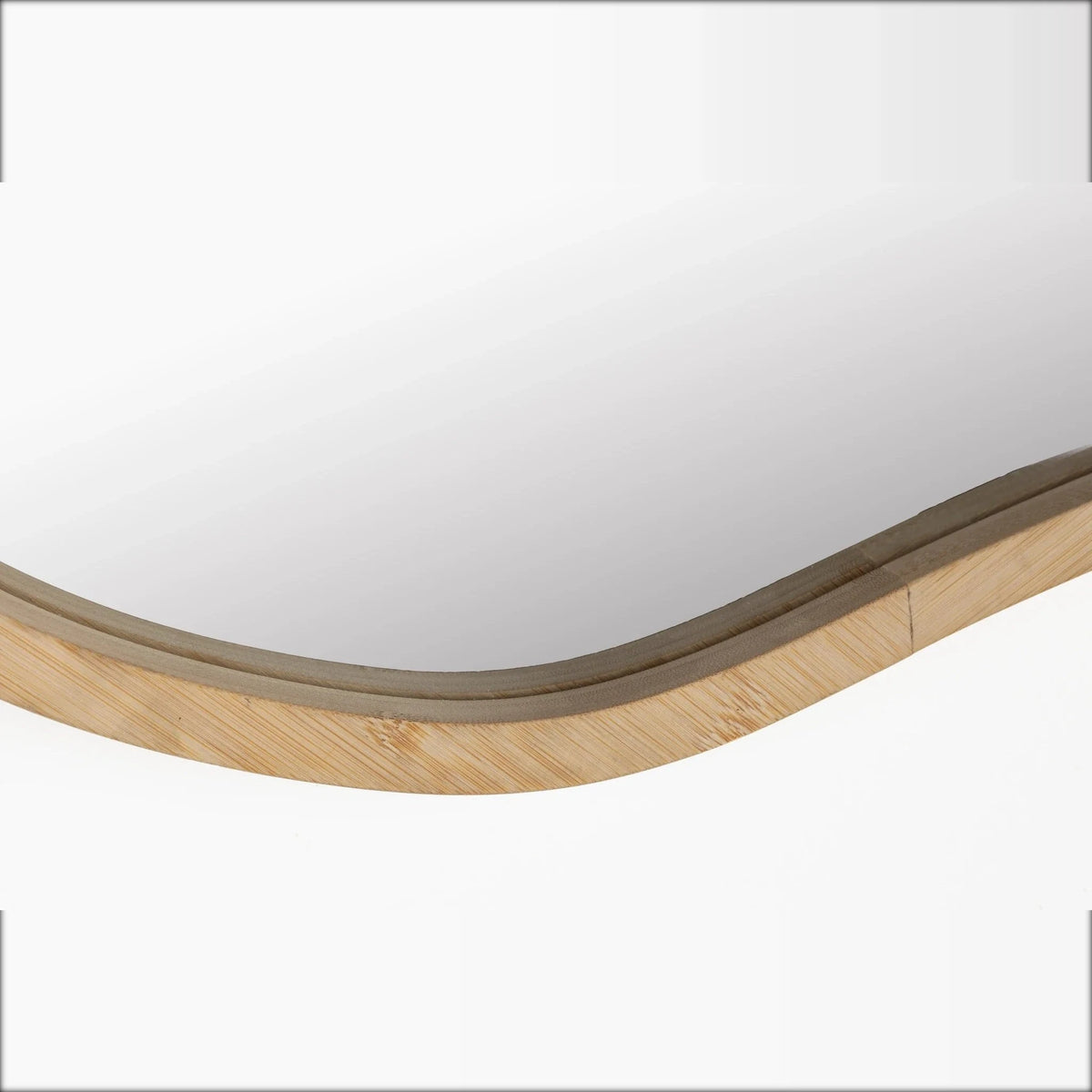 Mirror Zem Natural Bamboo Domestica – Bottom Frame Close-up