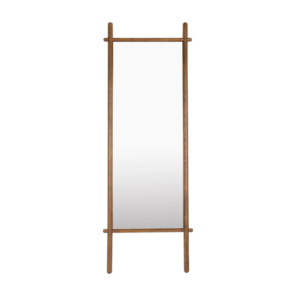 Mirror Solene Walnut Domestica – Front View on White