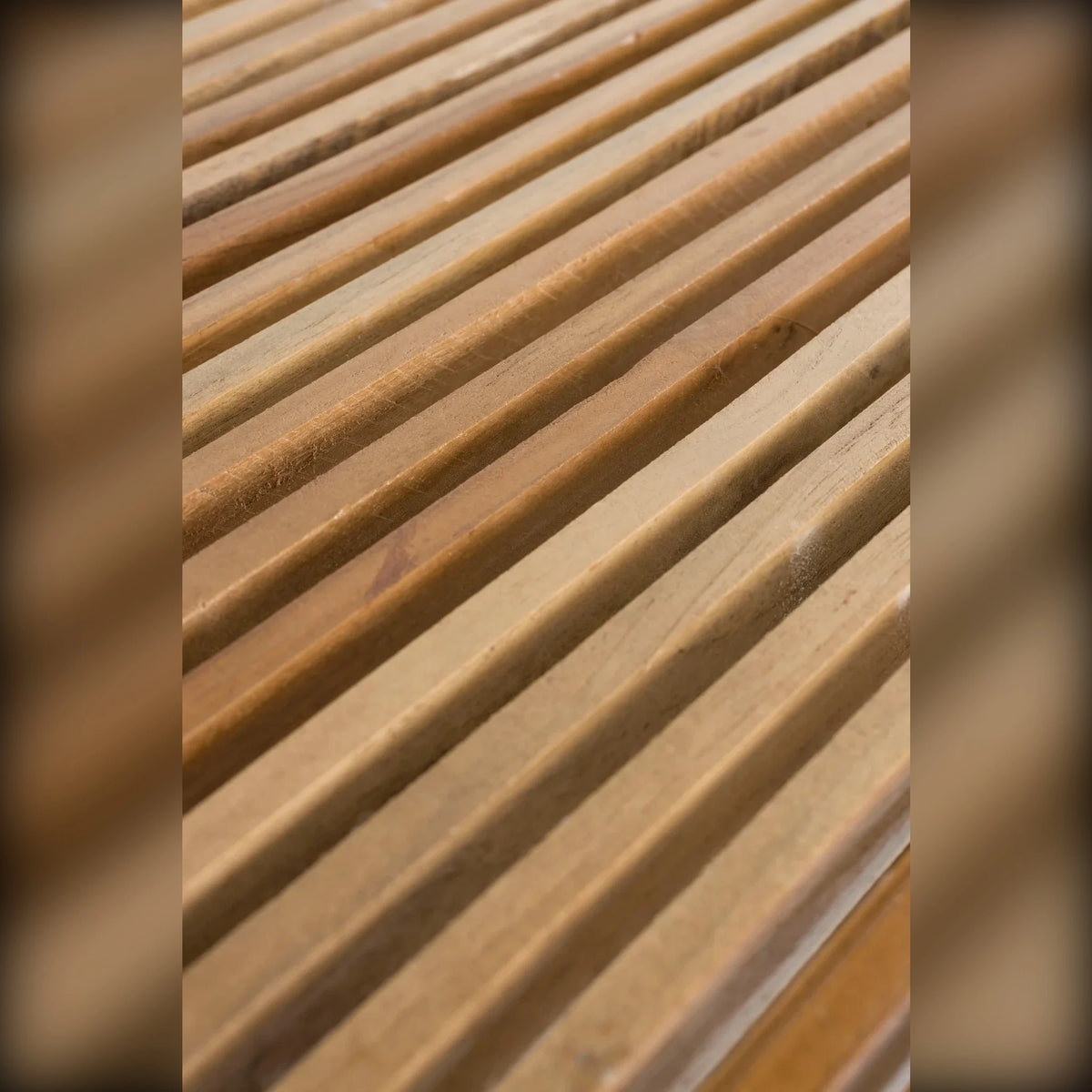 Coffee Table Djia Natural Teak Domestica – Slatted Top Close-up