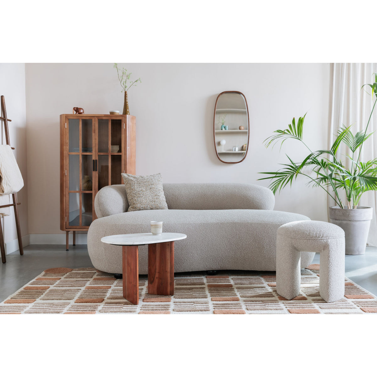 Sofa Noxx 2.5-Seater Beige Domestica – Lifestyle Living Room1