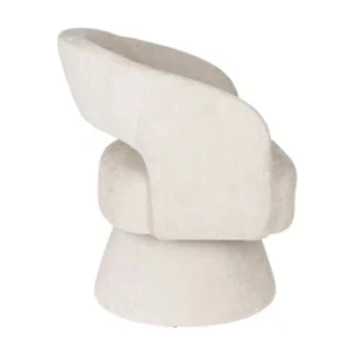 Lounge Chair Charina Beige Domestica – Side View on White