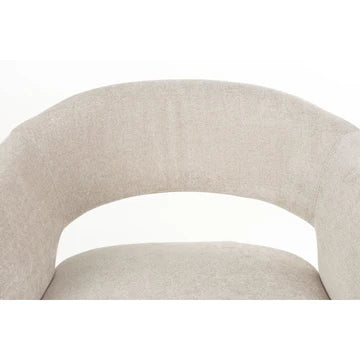 Lounge Chair Charina Beige Domestica – Backrest Cut-out Close-up
