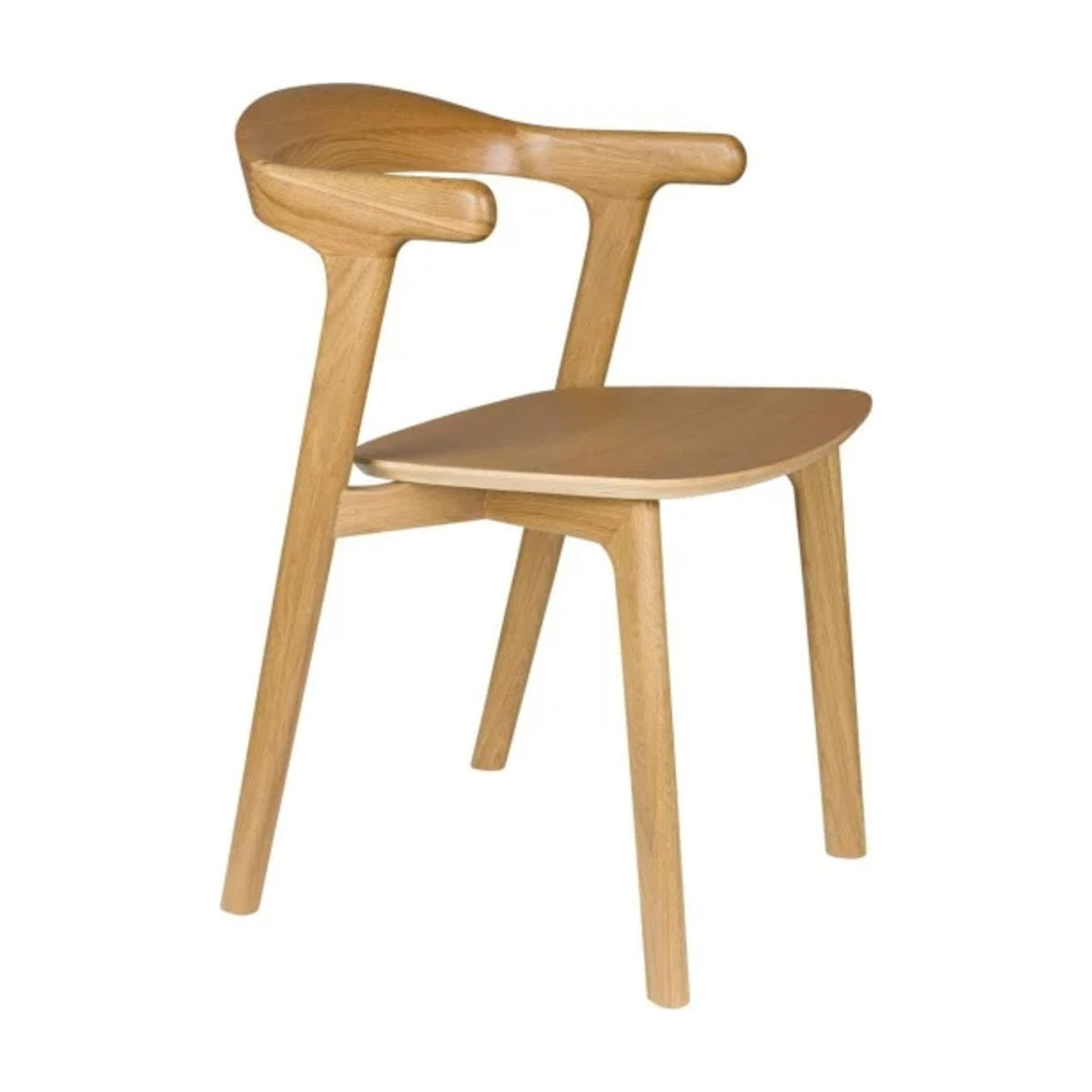 Dining Chair Northwood Natural Domestica – Three Quarter View on White
