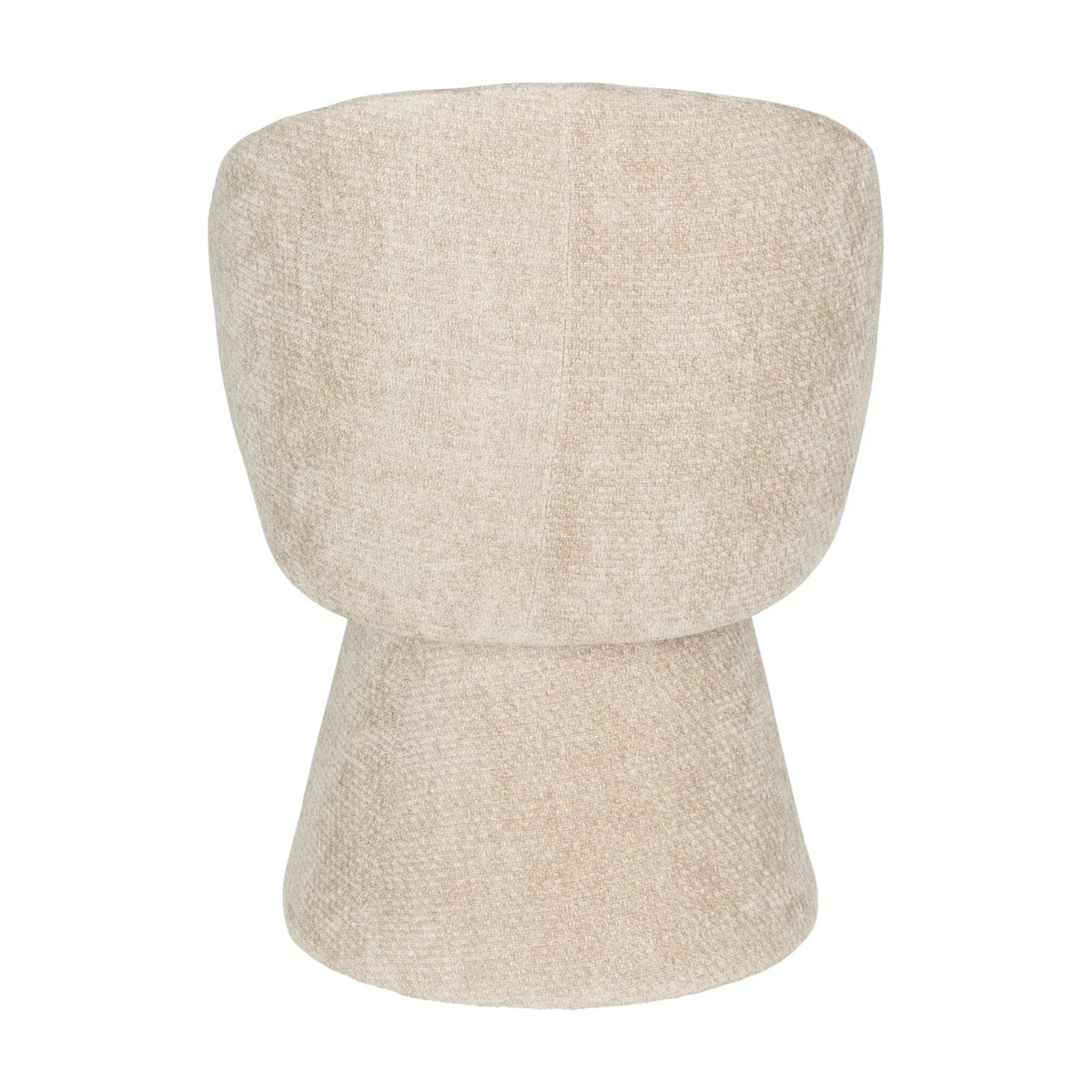 Dining Chair Milly Taupe Domestica – Back View on White