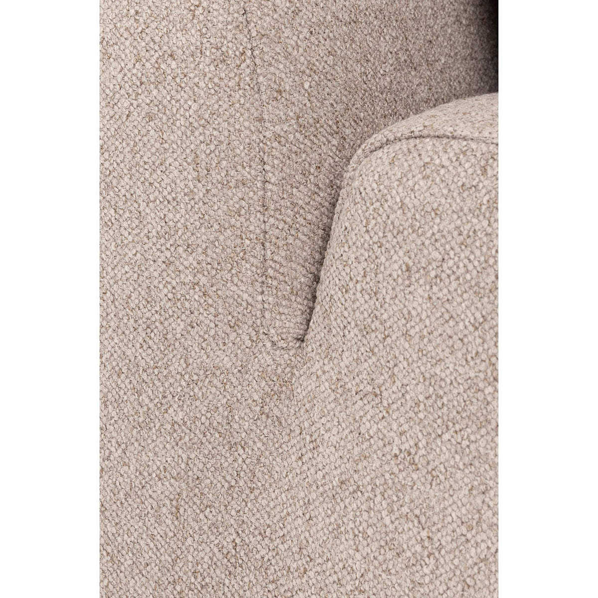 Sofa Element Prosper 1-Seater Cappuccino Domestica – Upholstery Seam Close-up