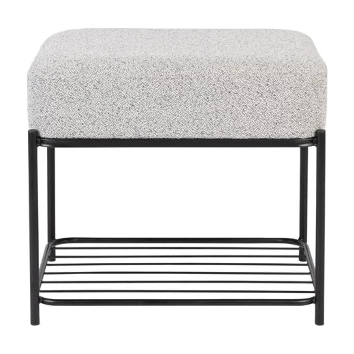 Stool Milou Rectangular Domestica – Front View on White
