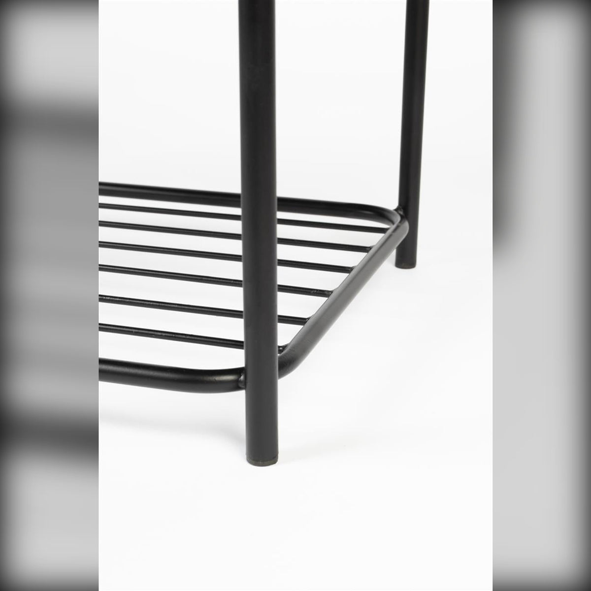 Stool Milou Rectangular Domestica – Lower Shelf and Legs Detail