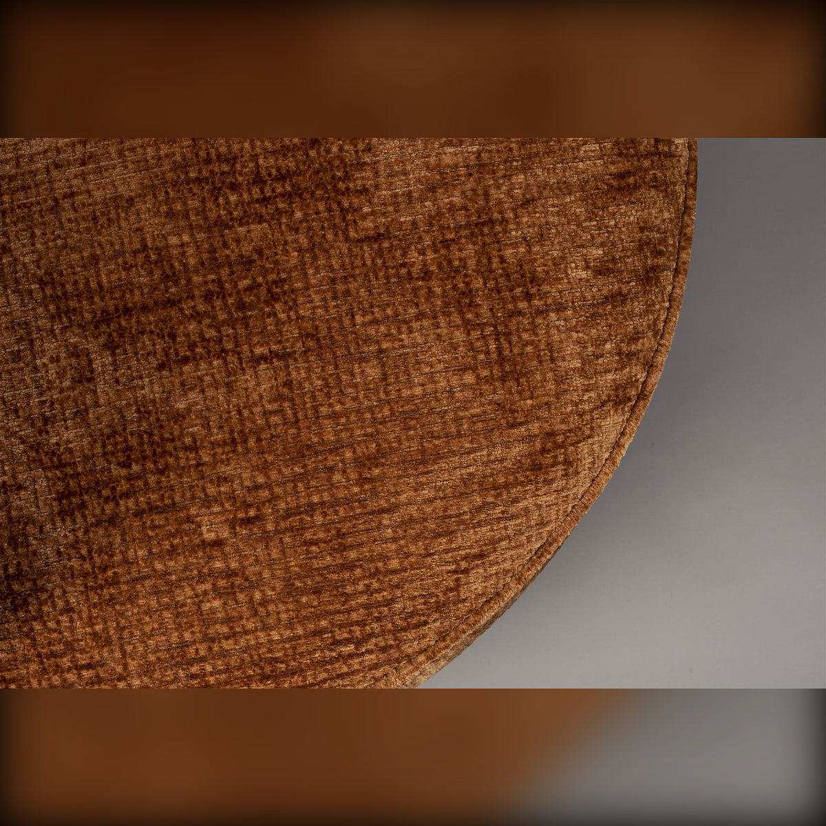 Lounge Chair Tilbury Burned Orange Domestica – Seat Edge Upholstery Close-up