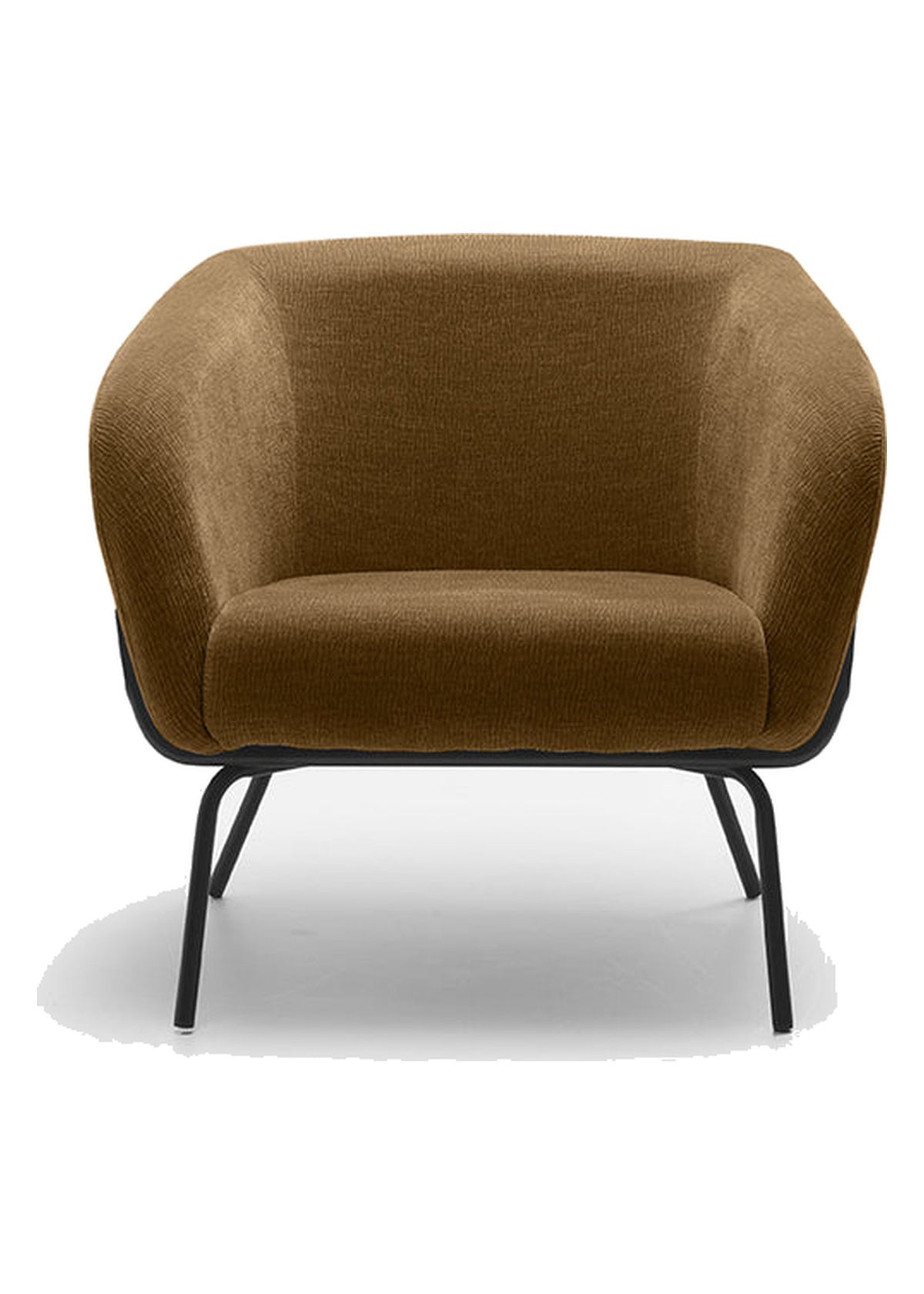 Armchair Sherry Velvet Domestica – Front View on White
