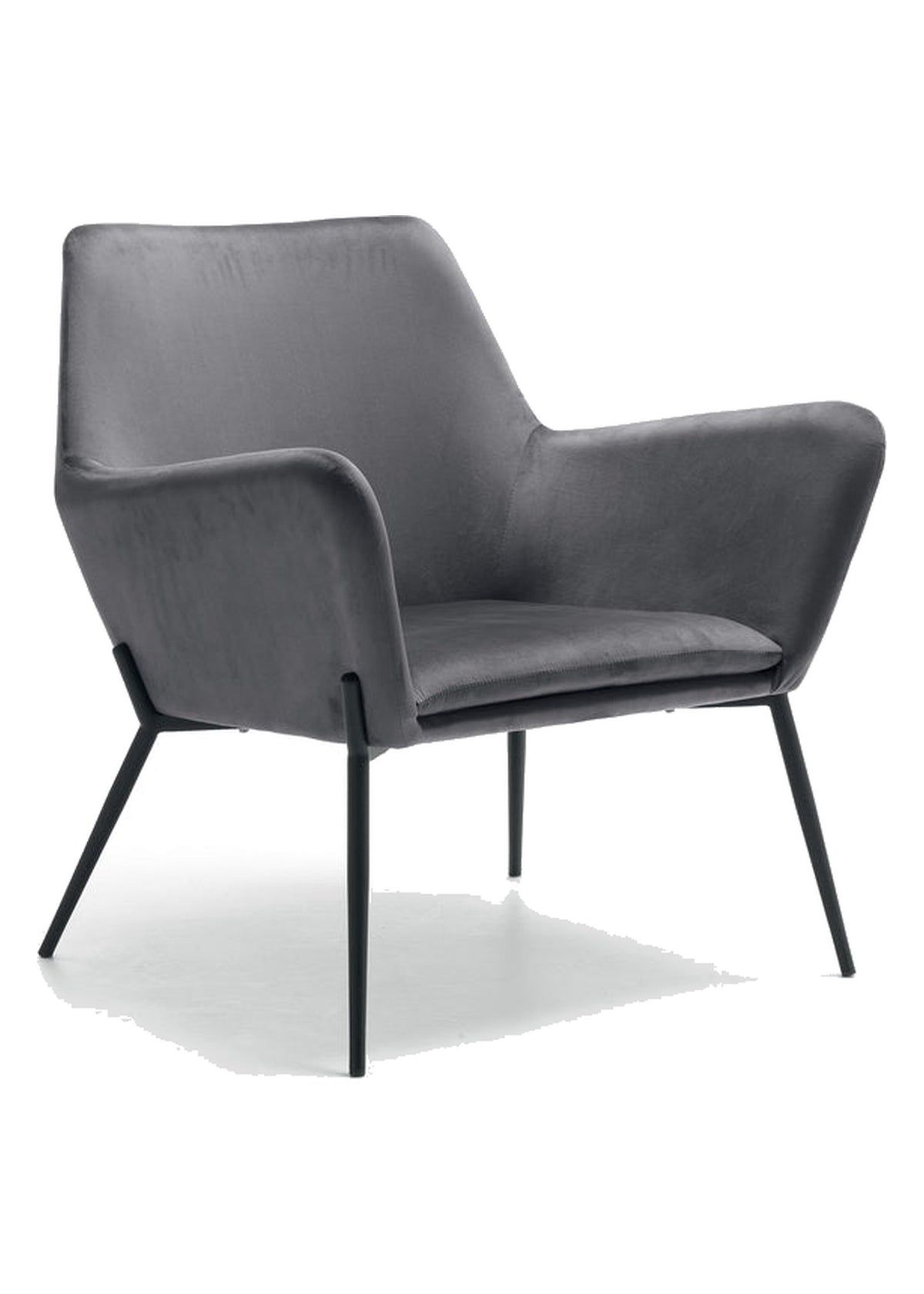 Armchair Gin Velvet Domestica – Front View on White