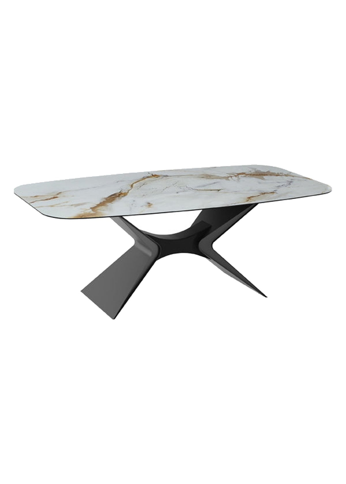 Dining Table Atlas 220 cm Ceramic Domestica – Front View on White