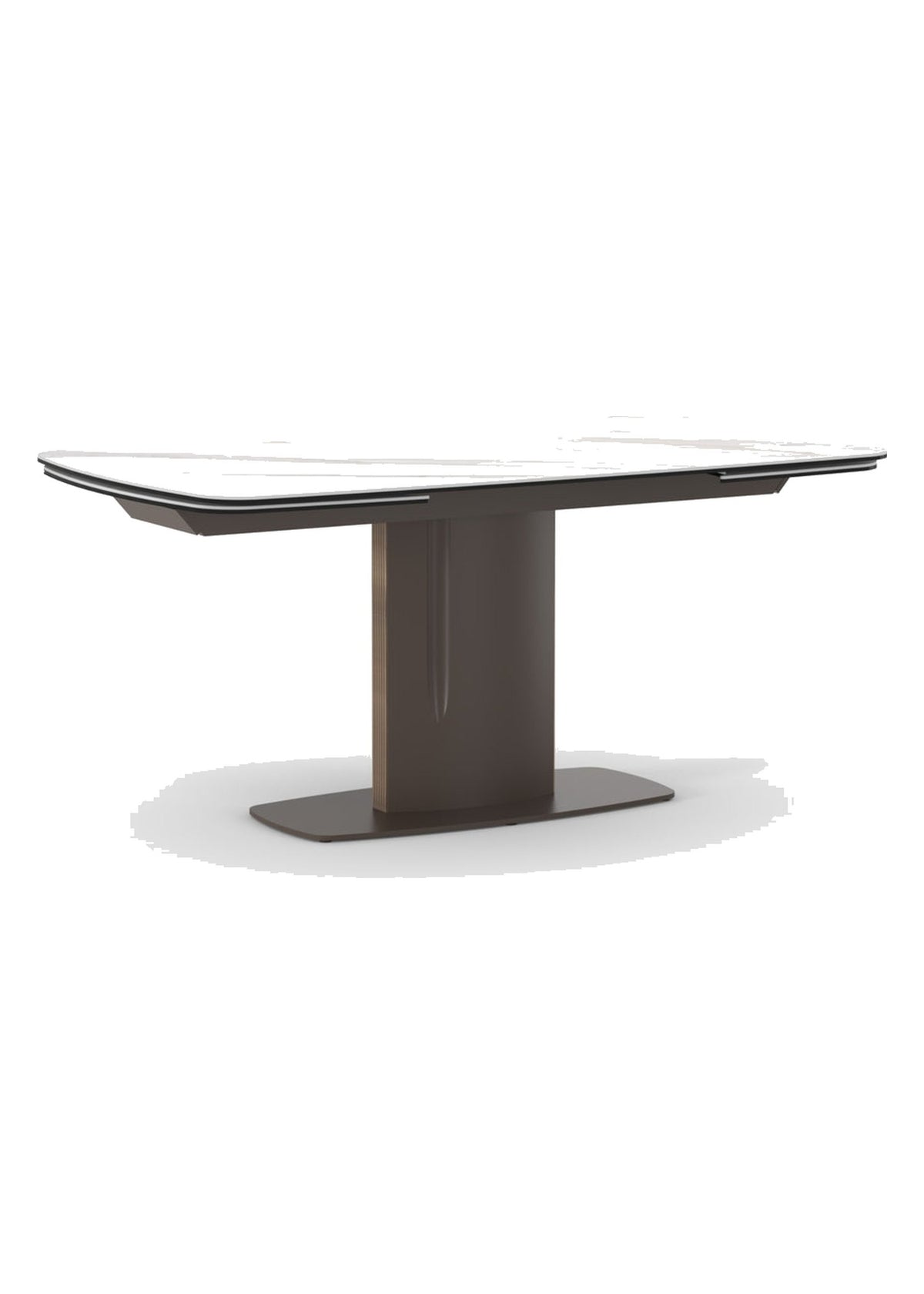 Extendable Dining Table Keel 165-245 cm Domestica – Front View on White