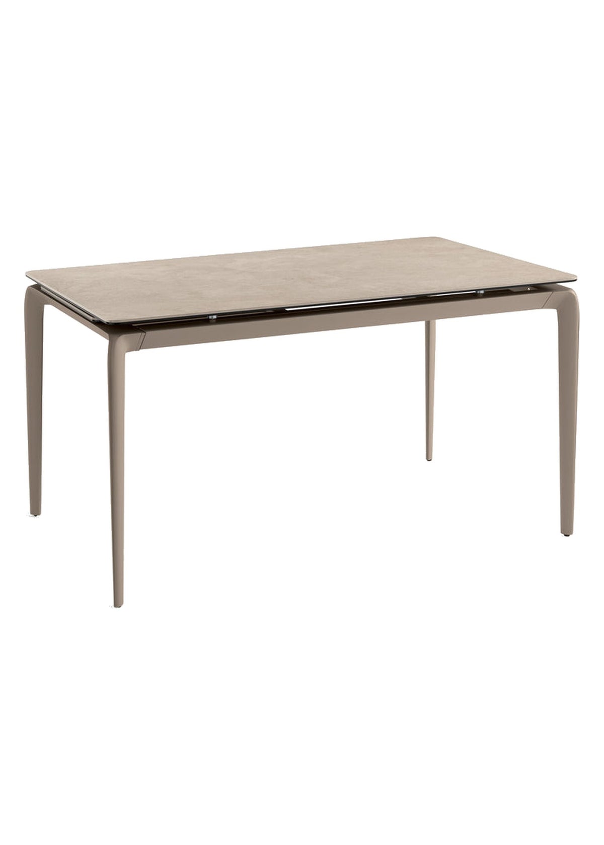 Extendable Dining Table Rail 140-200 cm Domestica – Front View on White