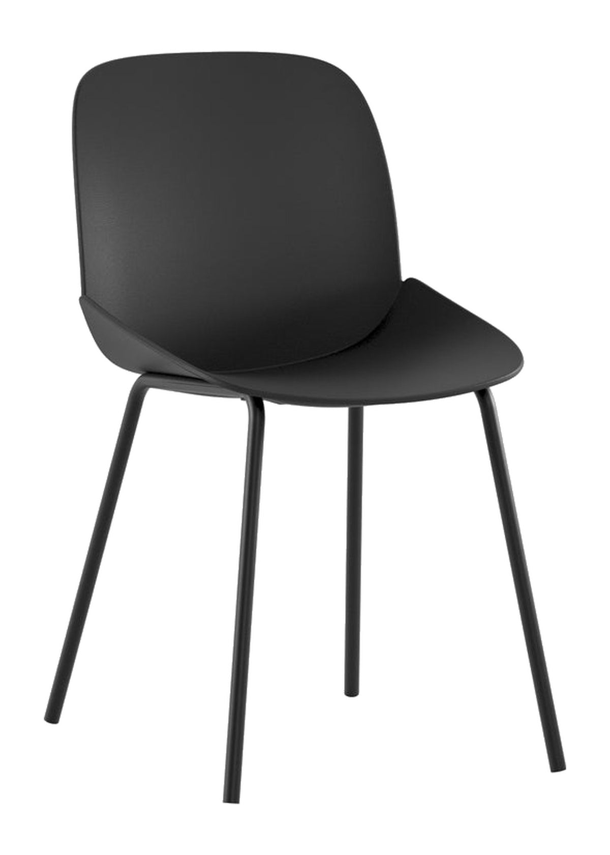 Dining Chair Eva Polypropylene Domestica – Front View on White