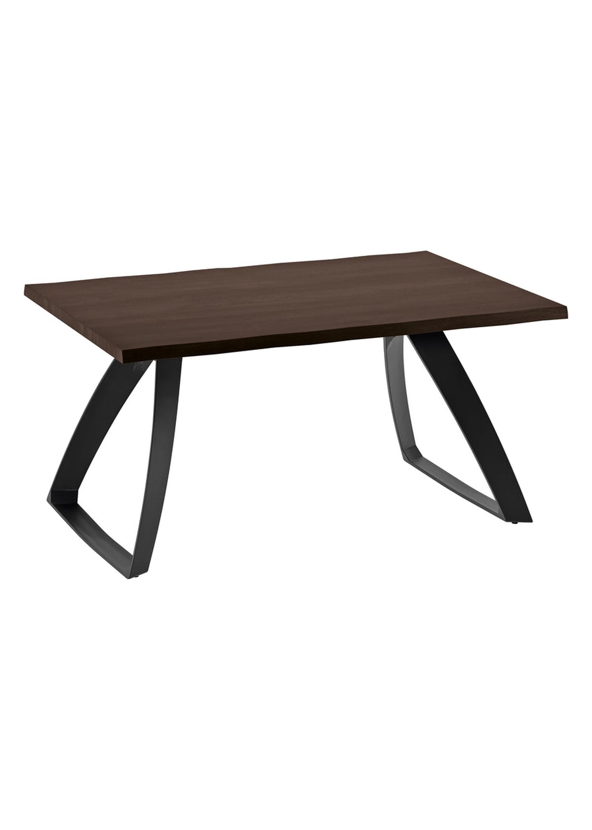 Extendable Dining Table Bridge 160-240 cm Oak Domestica – Front View on White