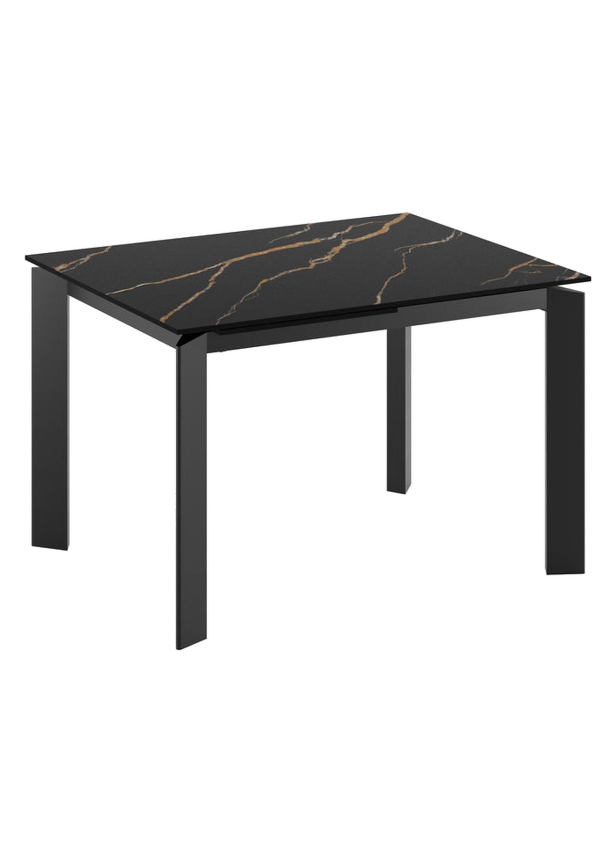 Extendable Dining Table Frame 120-170 cm Ceramic Domestica – Front View on White
