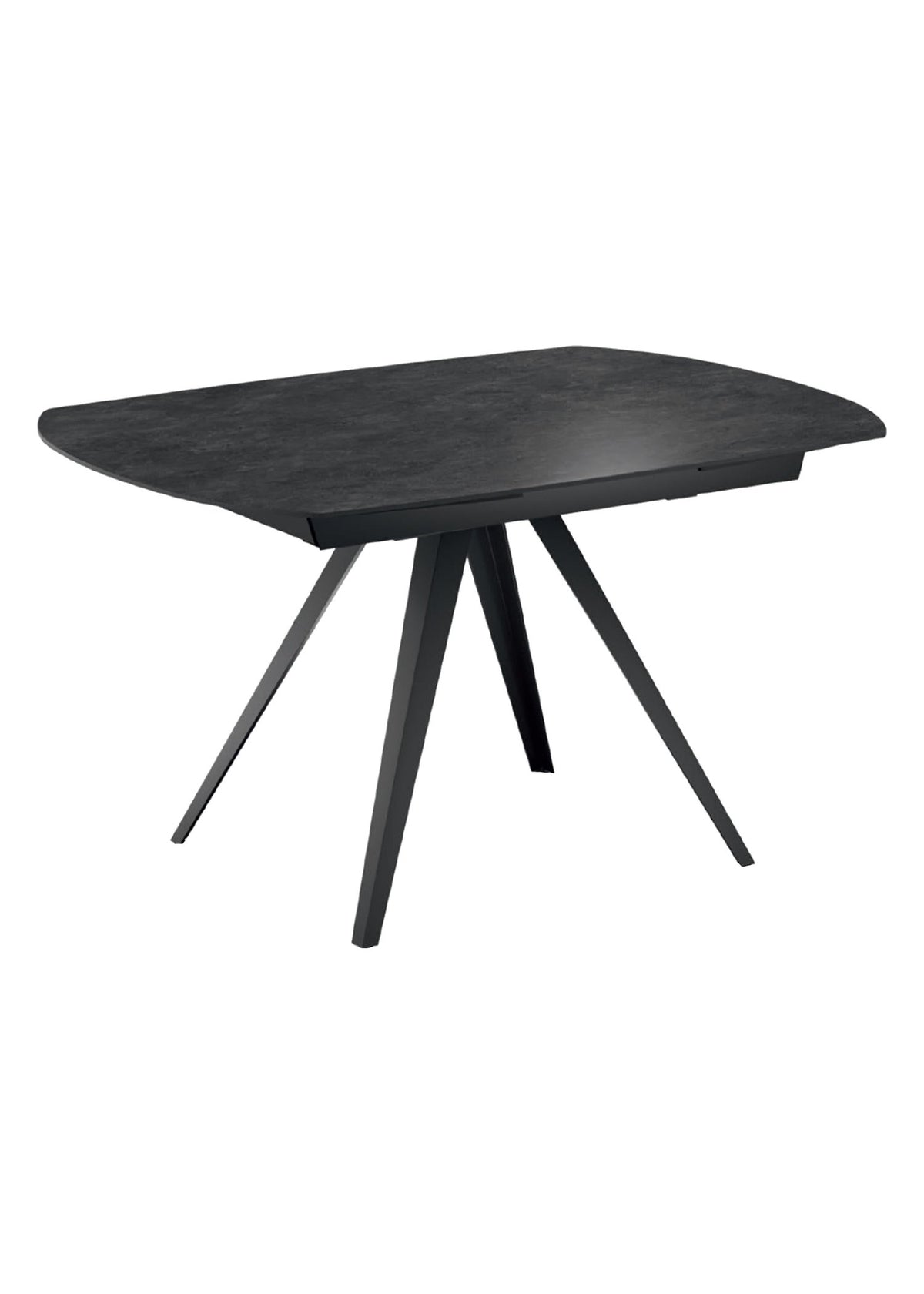 Extendable Dining Table Kyoto 140-200 cm Ceramic Domestica – Front View on White
