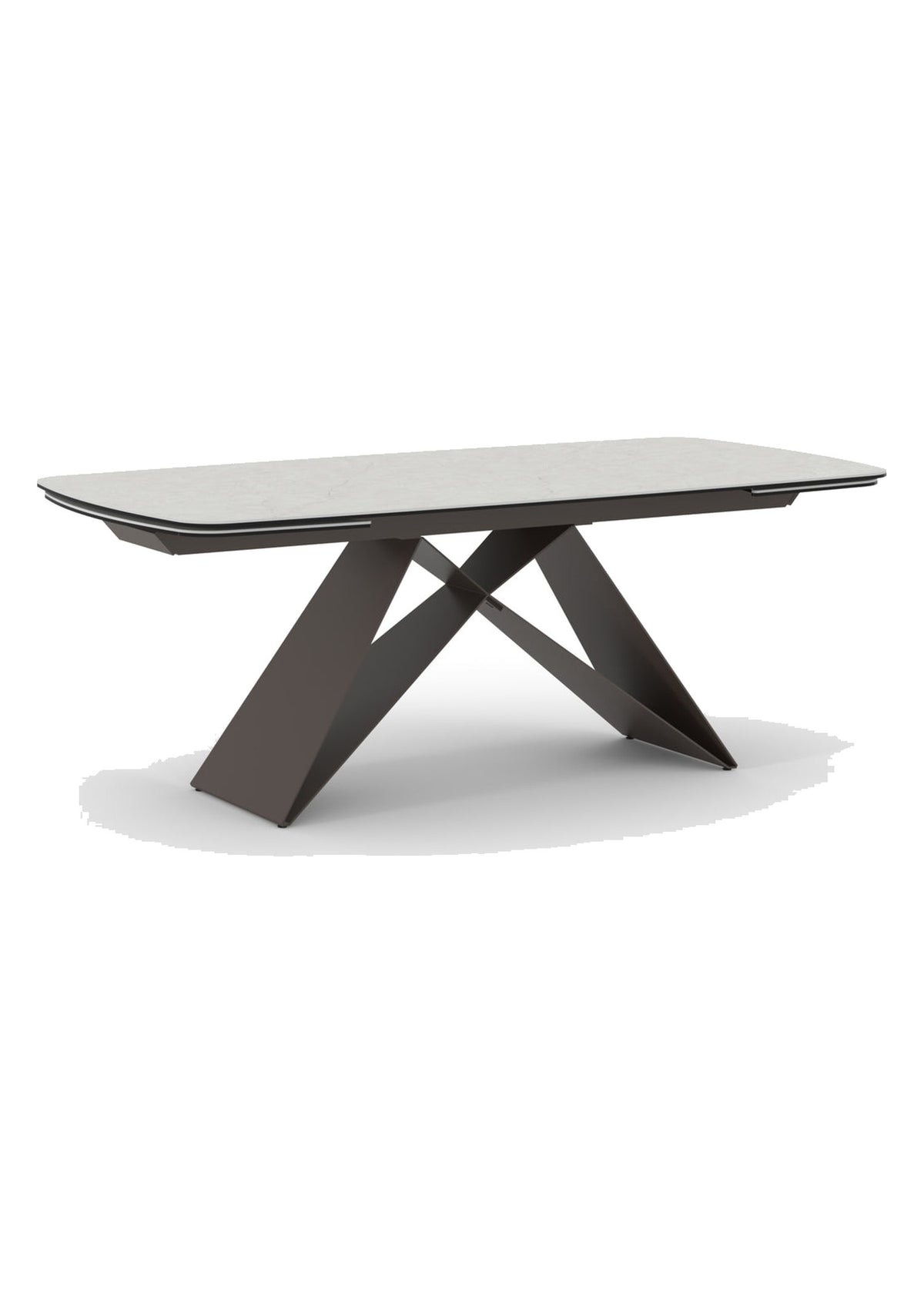 Extendable Dining Table Thanos X 200-280 cm Domestica – Front View on White