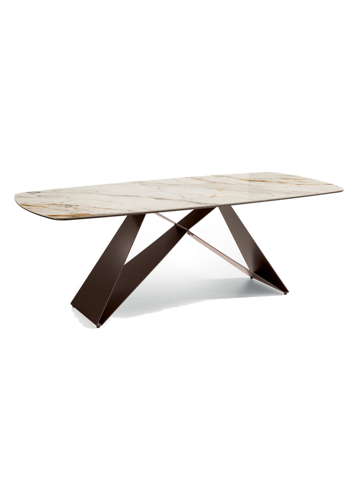 Dining Table Thanos 220 cm Ceramic Domestica – Front View on White