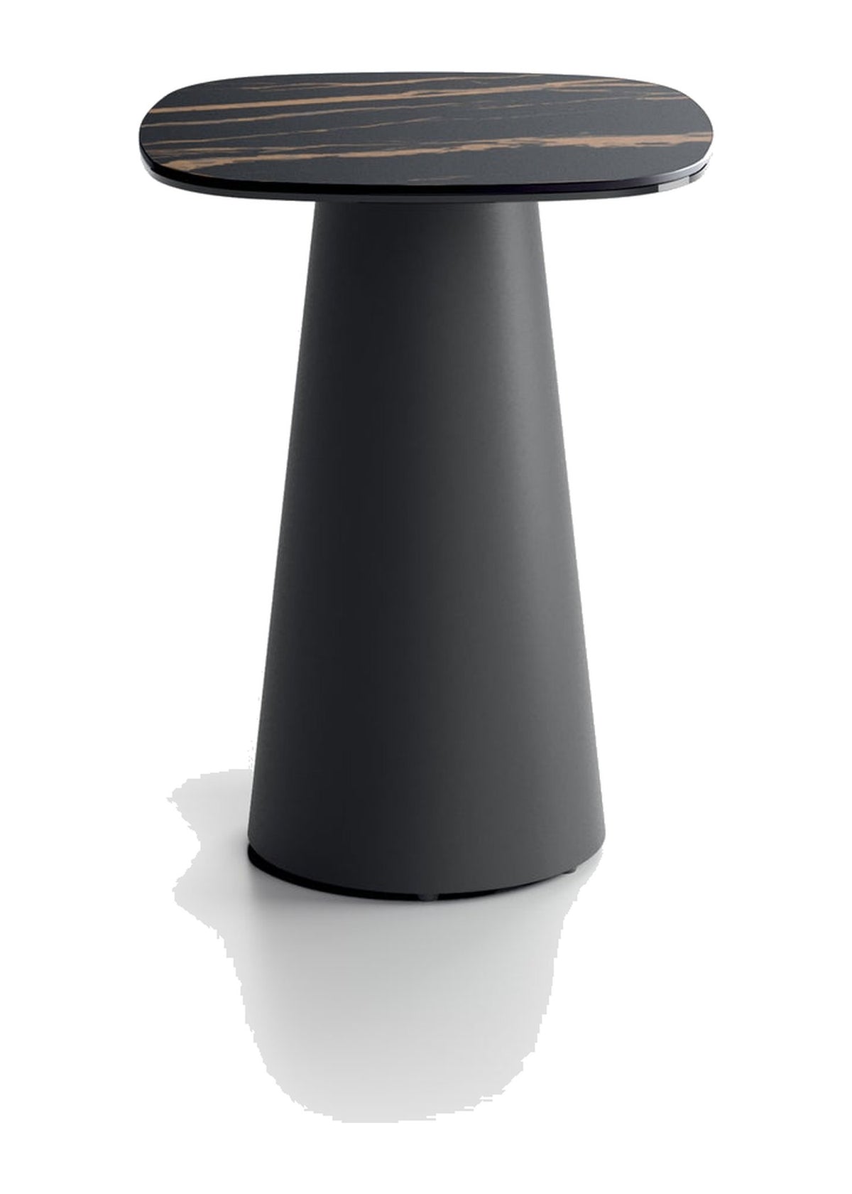 Side Table Pillar Small 40 cm Ceramic Domestica – Front View on White