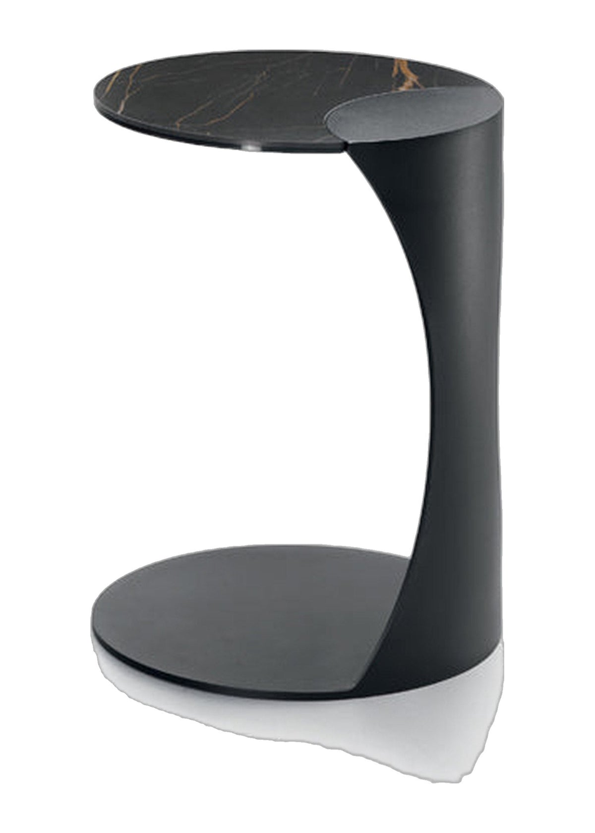 Side Table Tee Ø40 cm Ceramic Domestica – Front View on White