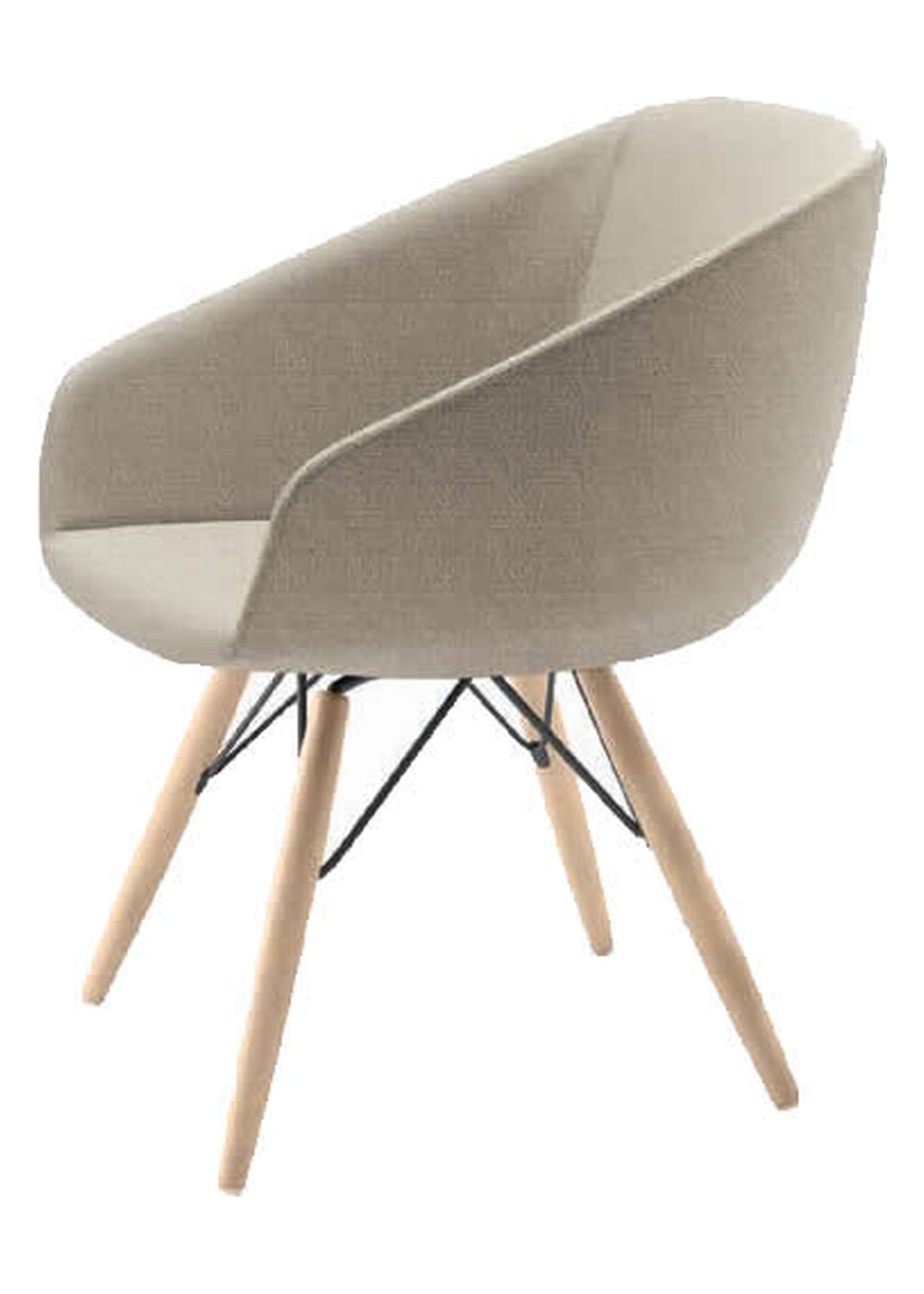 Dining Armchair Montagnola Domestica – Front View on White