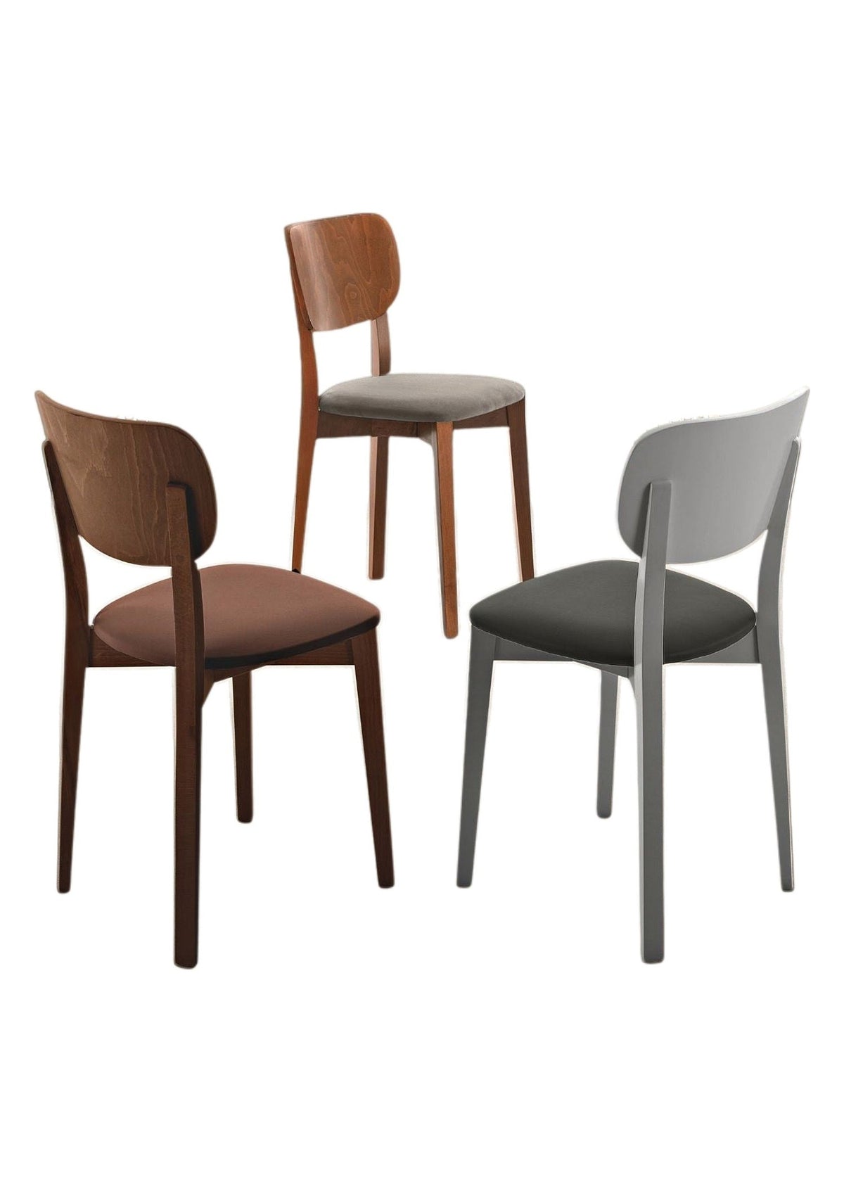 Dining Chair Infinito Domestica – Front View on White