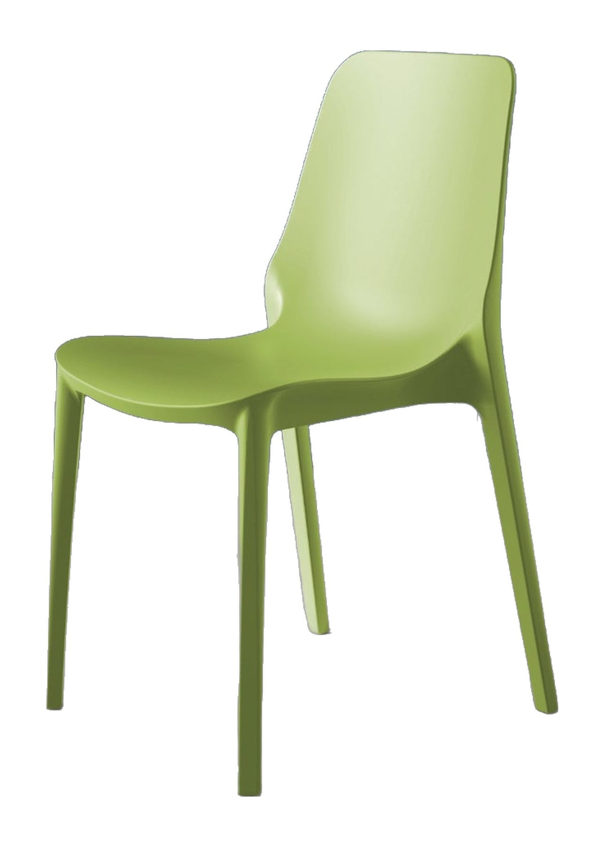 Lounge Chair Genziana Domestica – Front View on White