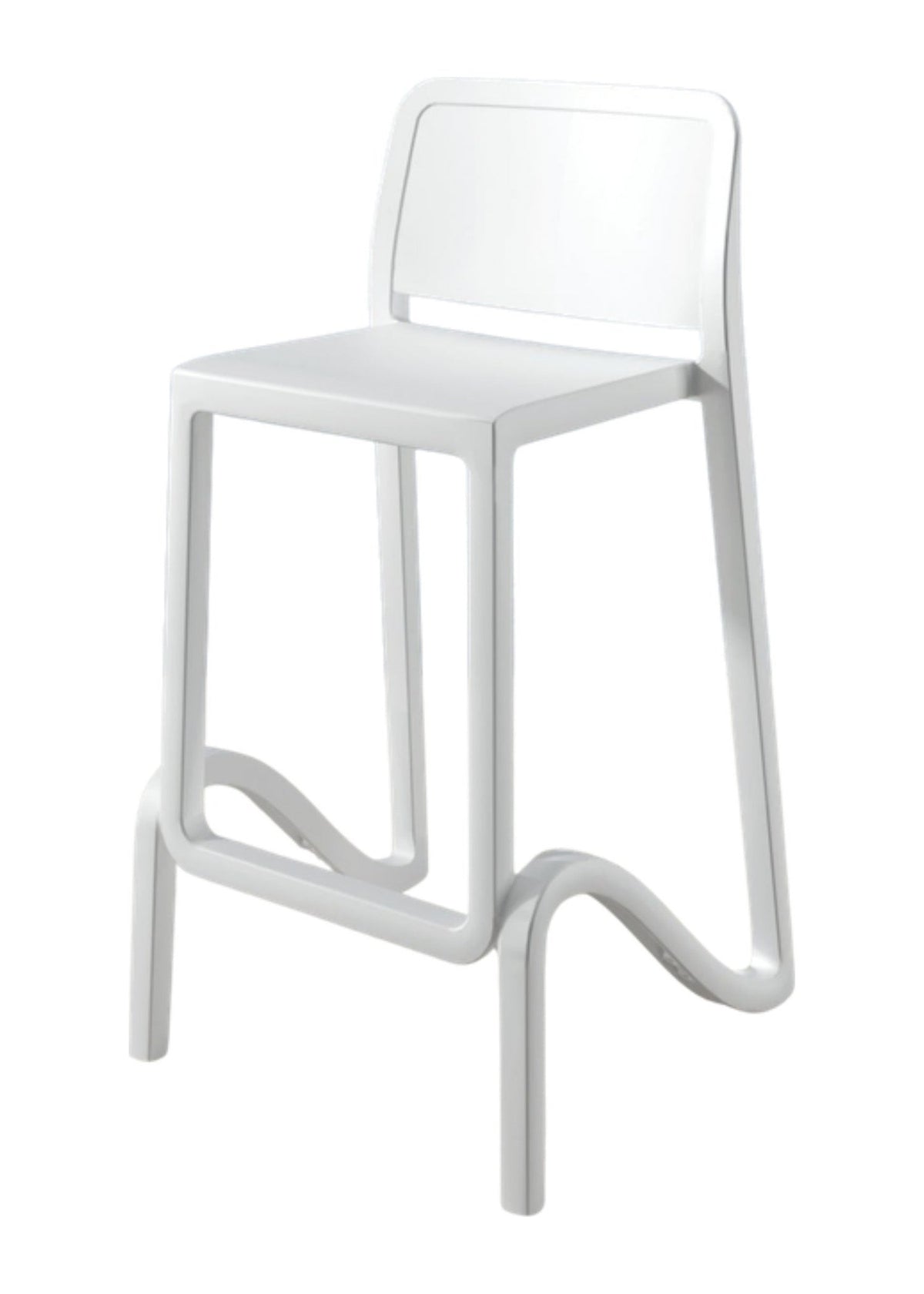 Counter Stool Mezzavalle Domestica – Front View on White