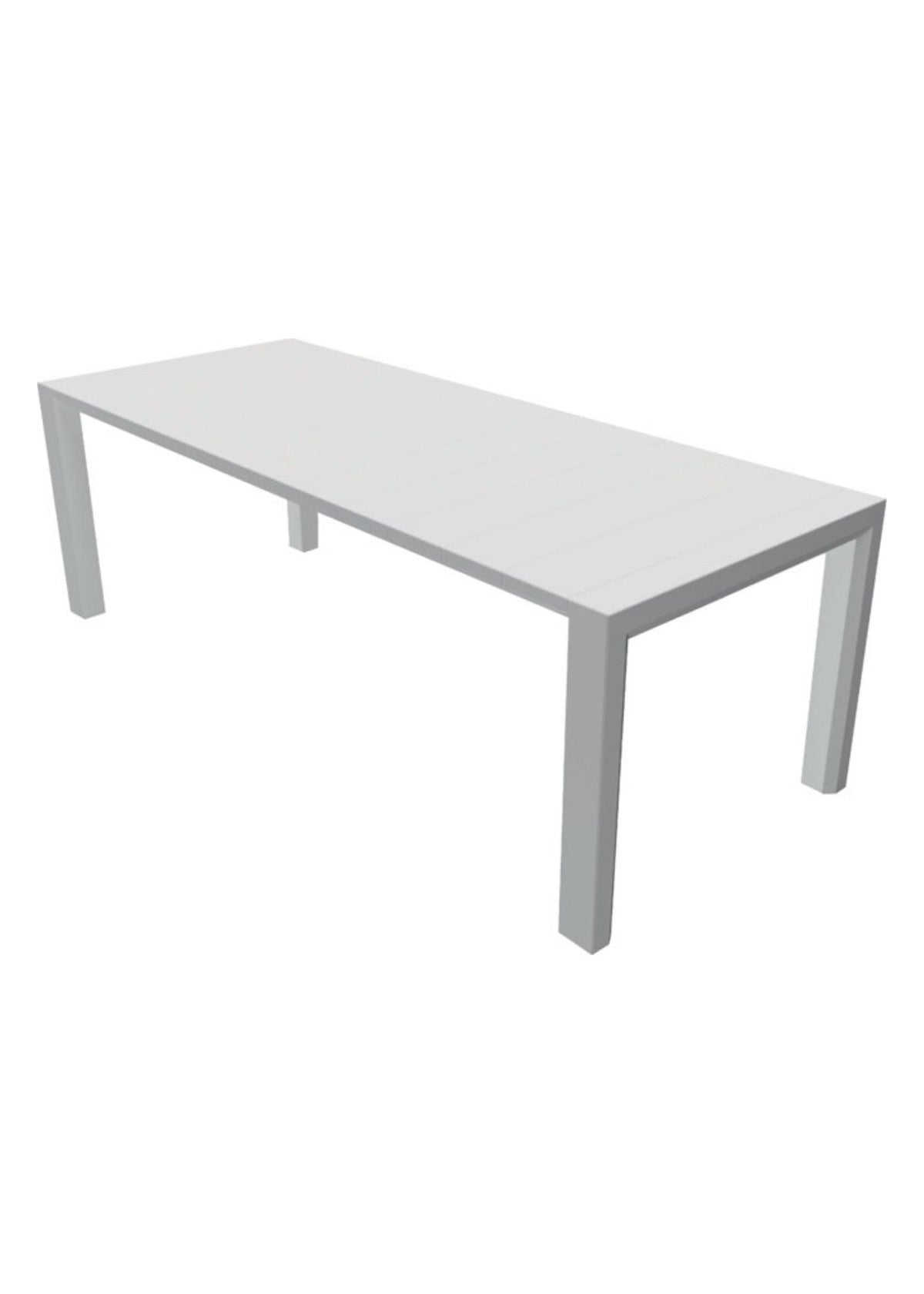 Extendable Outdoor Table Varano Domestica – Front View on White