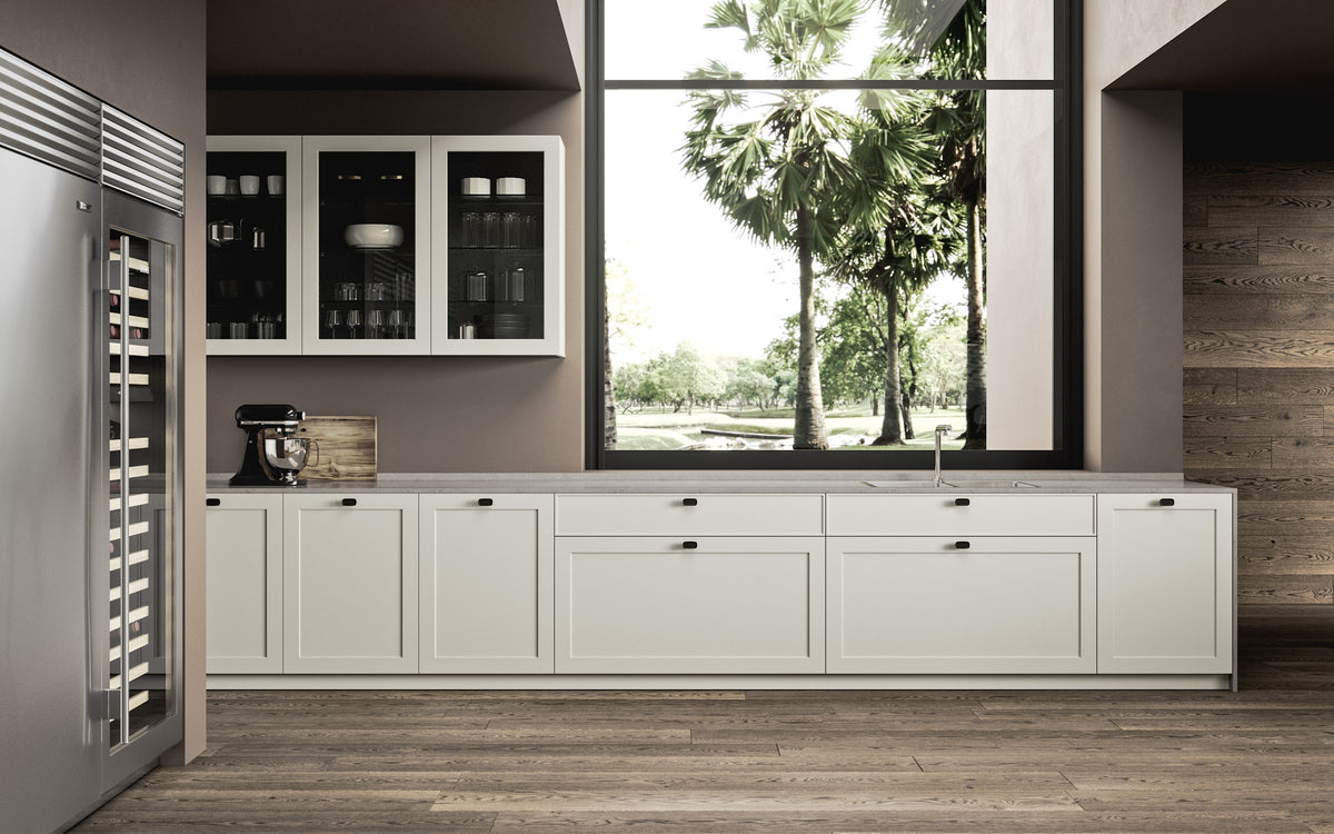 Pedini Quadra 70 kitchen by the window