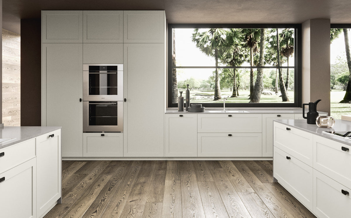 Pedini Quadra 70 kitchen – sink run and tall units